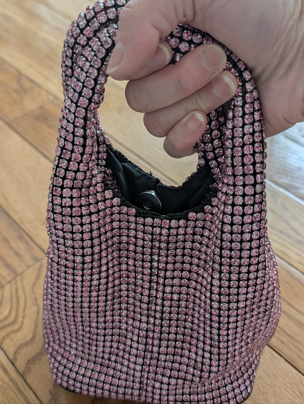 Pink Rhinestone Evening Bag